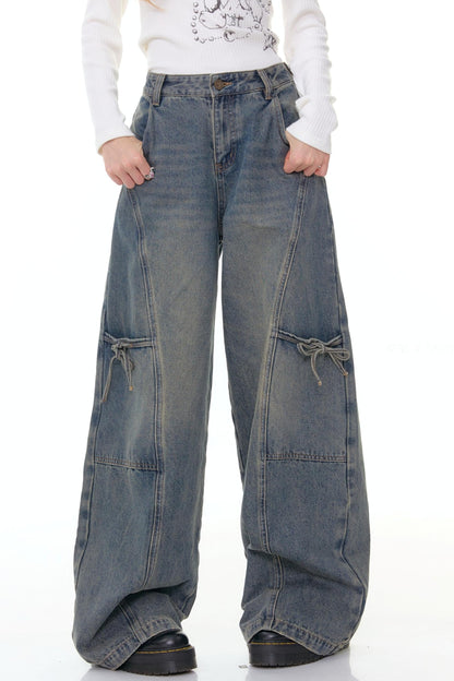 Denim Asymmetry Fit Pants