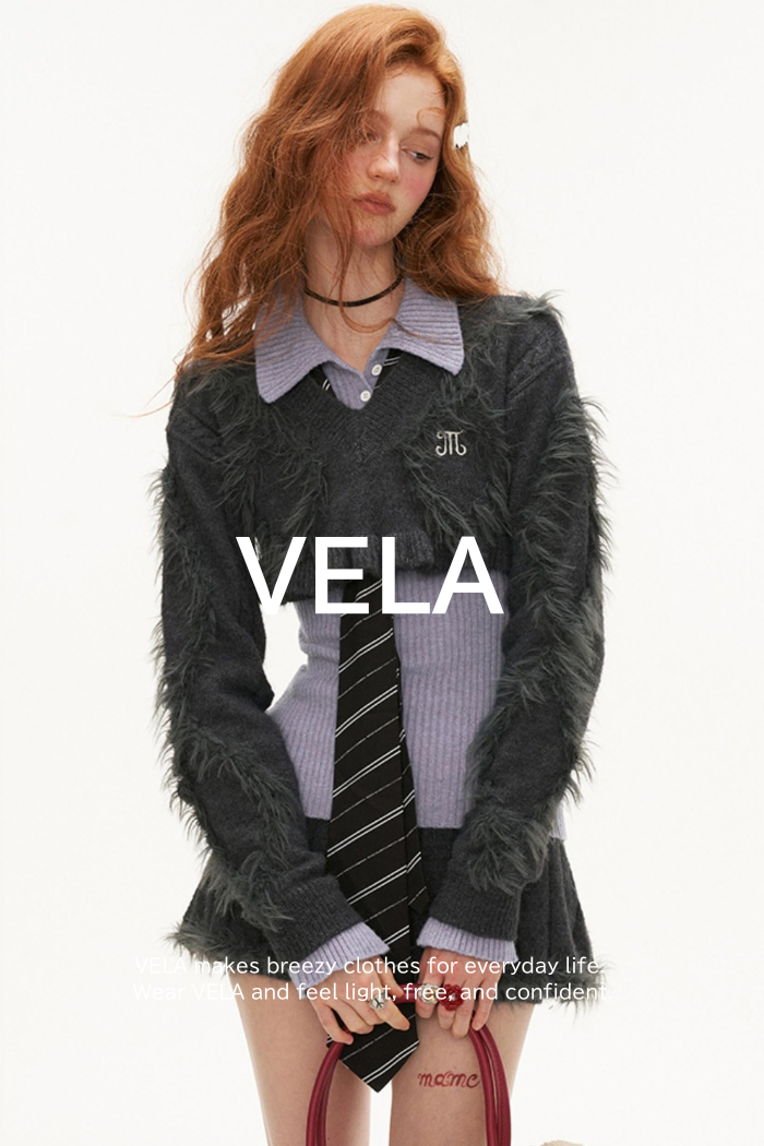 Preppy Puff Sleeve Striped Skirt Set-Up