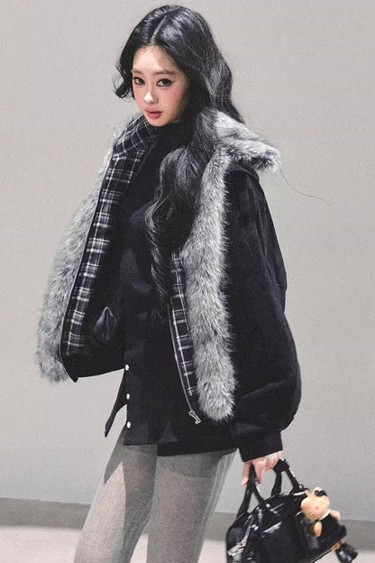 Plaid Padded Cotton Jacket