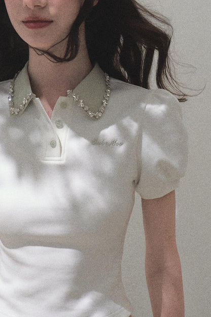 Sunset Diamond Polo Tee