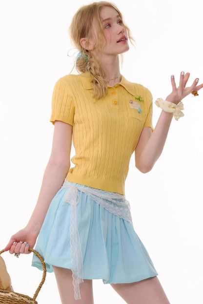 Summer Slim Fit Polo Tee