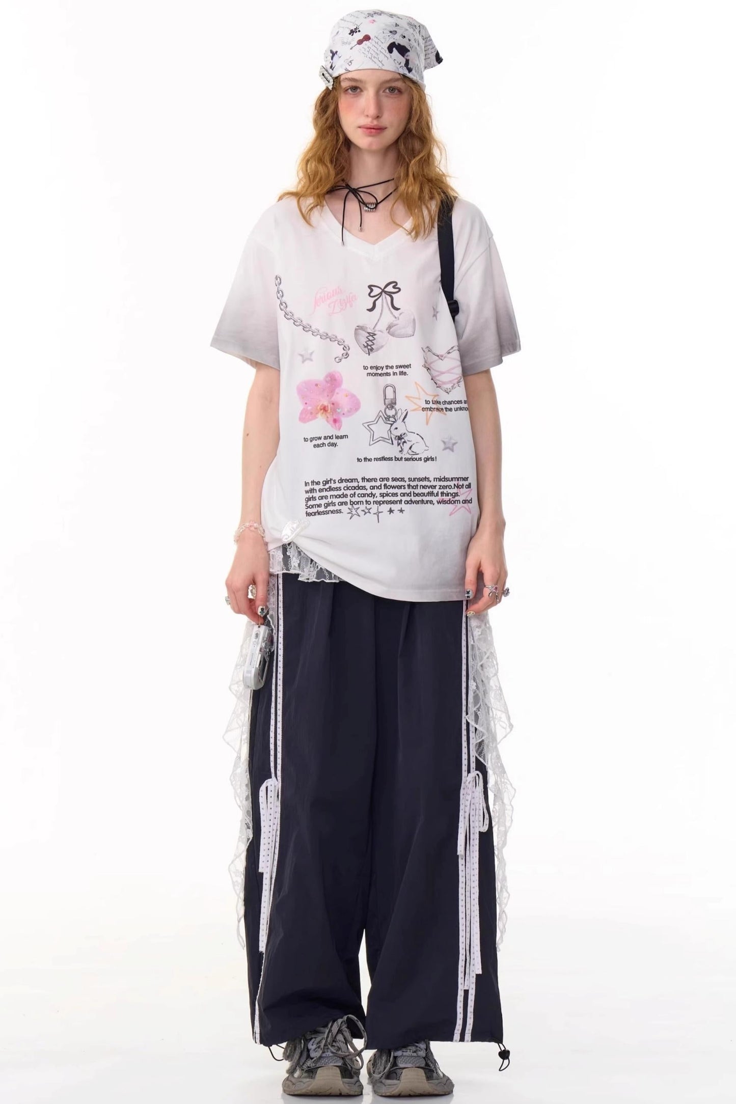 Retro Draped Wide-Leg Sweatpants