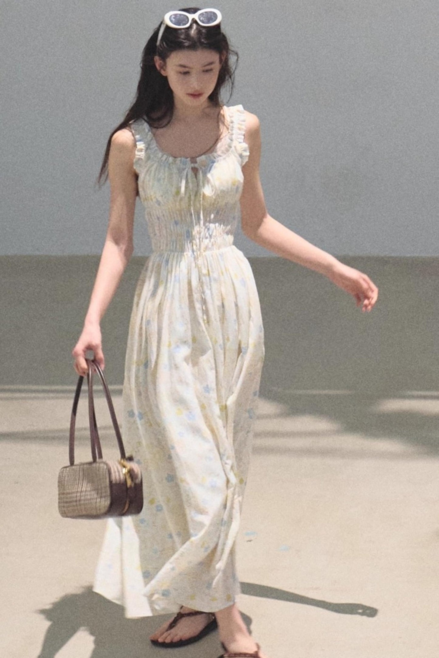 Bubbling Soda Printed Slip Dress