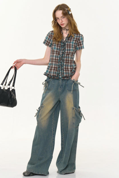 Plaid Short Sleeve Shirt