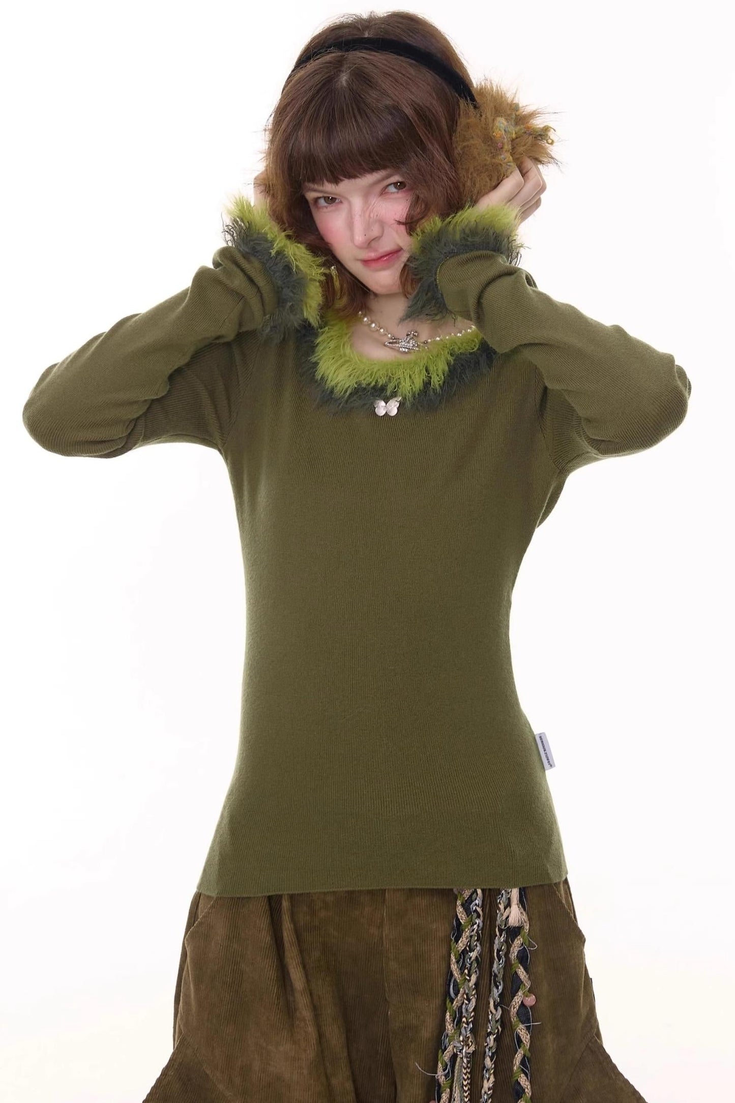 美式复古针织毛衣