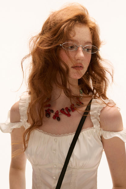 Summer Satin Pleated Camisole