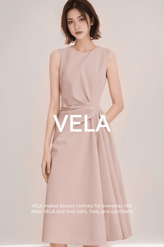 Side Twist Draped Flare Dress