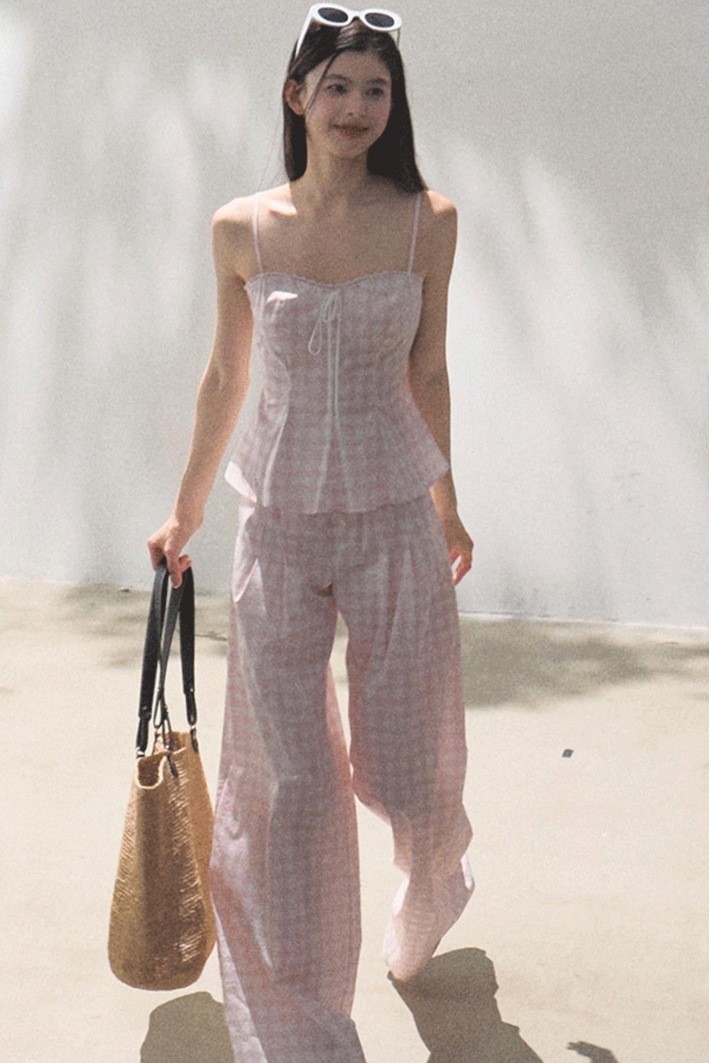 Wide-Leg Tencel Hemp Pants