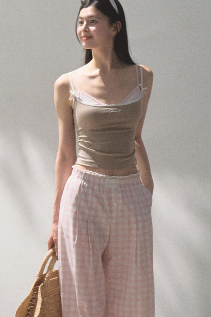 Stretch Chambray Camisole Set