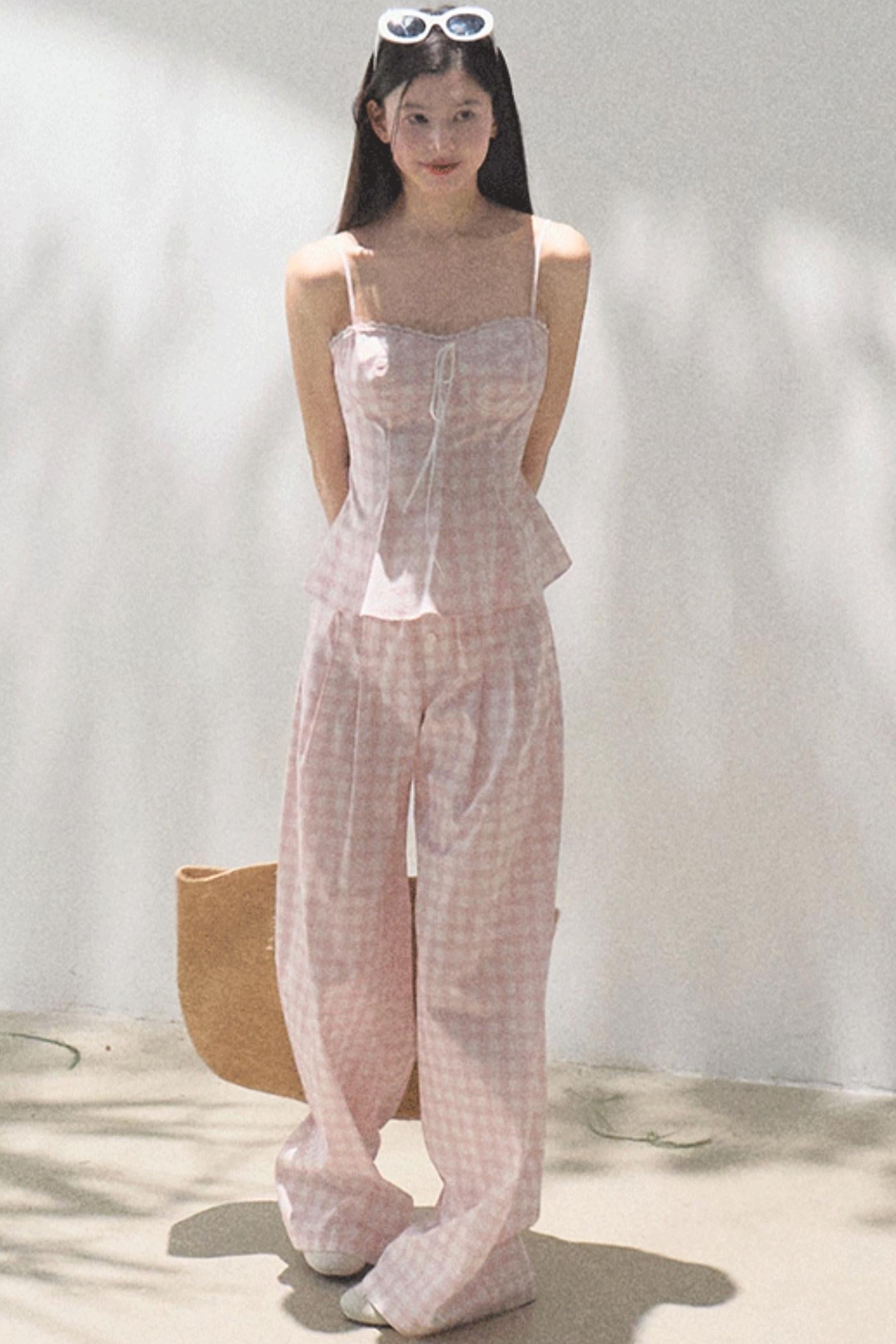 Wide-Leg Tencel Hemp Pants