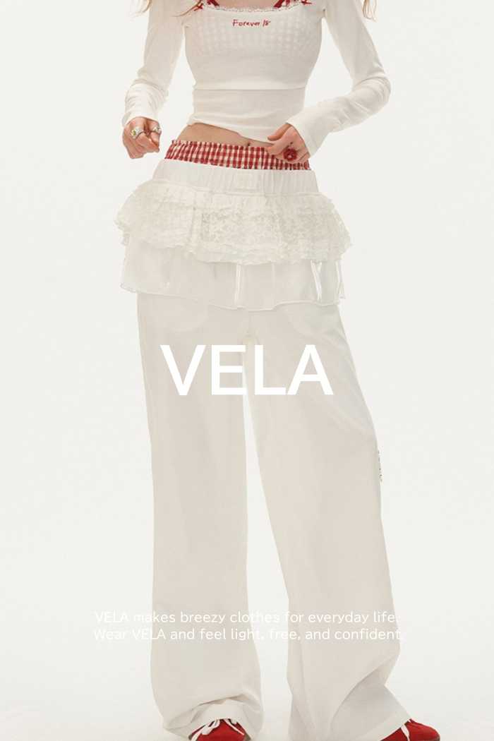 White Layered Wide-Leg Pants