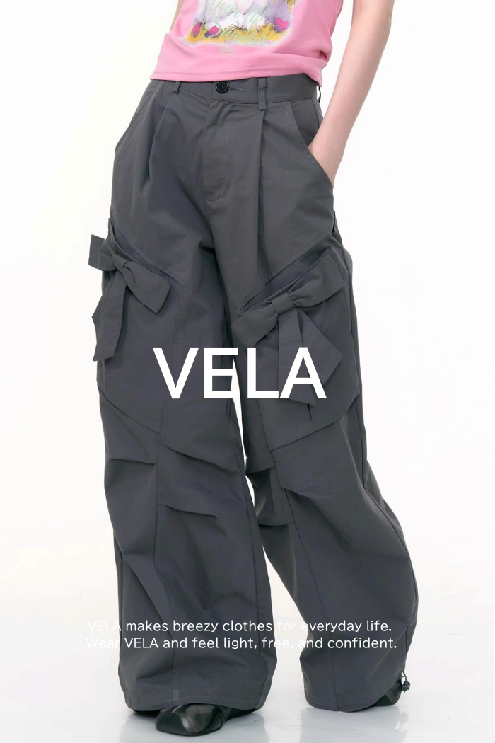 American Retro High Waist Cargo Trousers