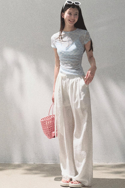 Stretch Chambray Camisole Set