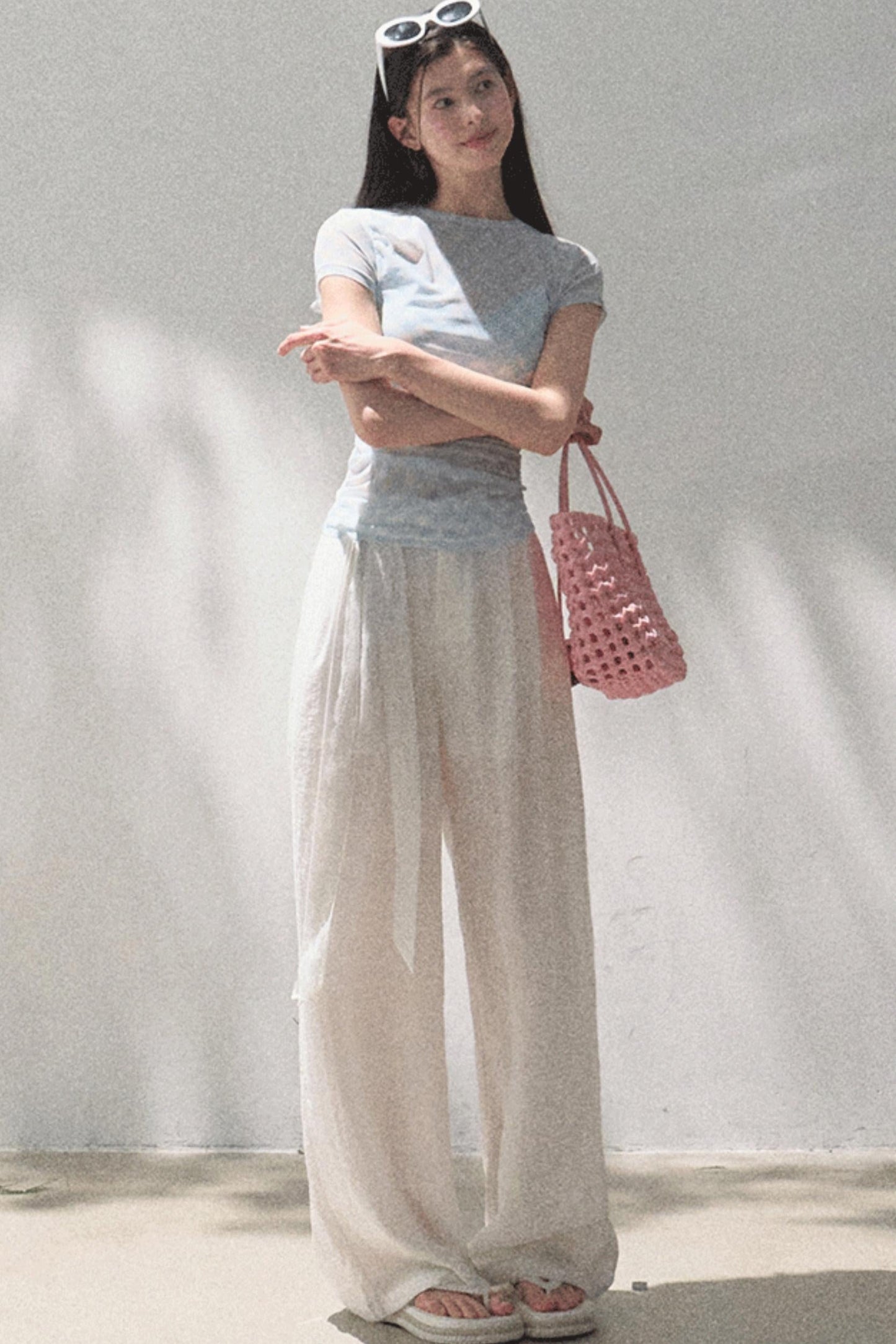 Stretch Chambray Camisole Set