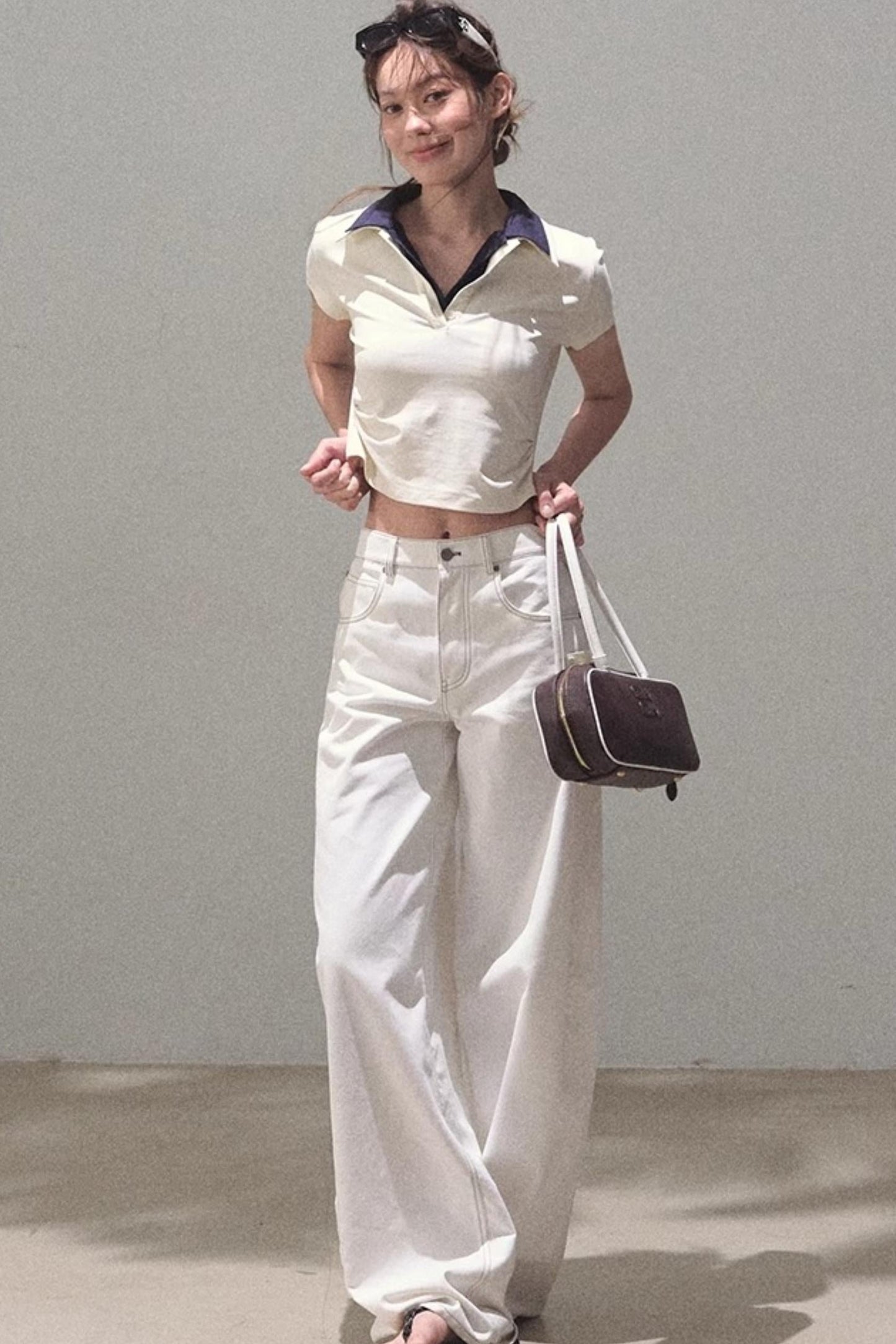 Vintage Lace Poncho Polo Skirt Set-Up