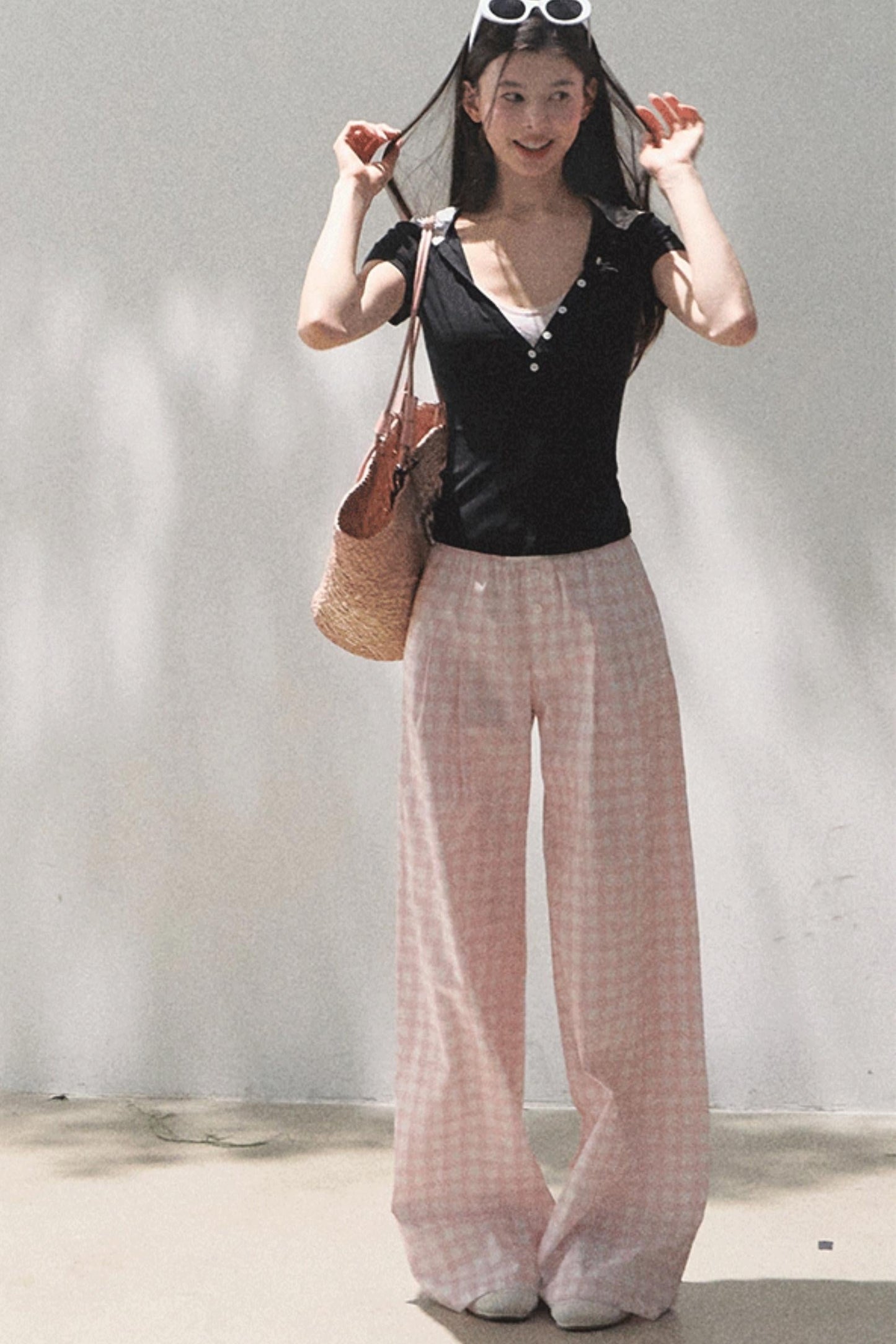 Wide-Leg Tencel Hemp Pants