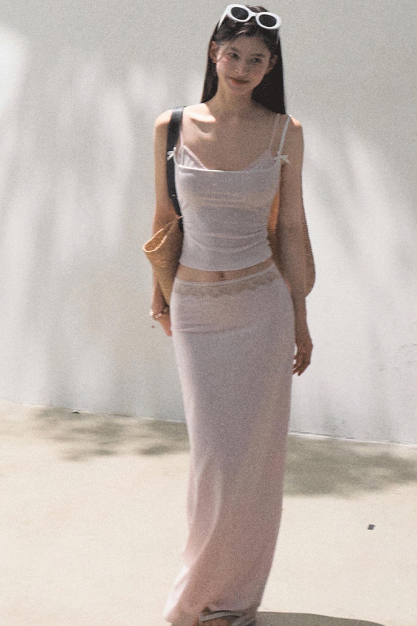 Stretch Chambray Camisole Set