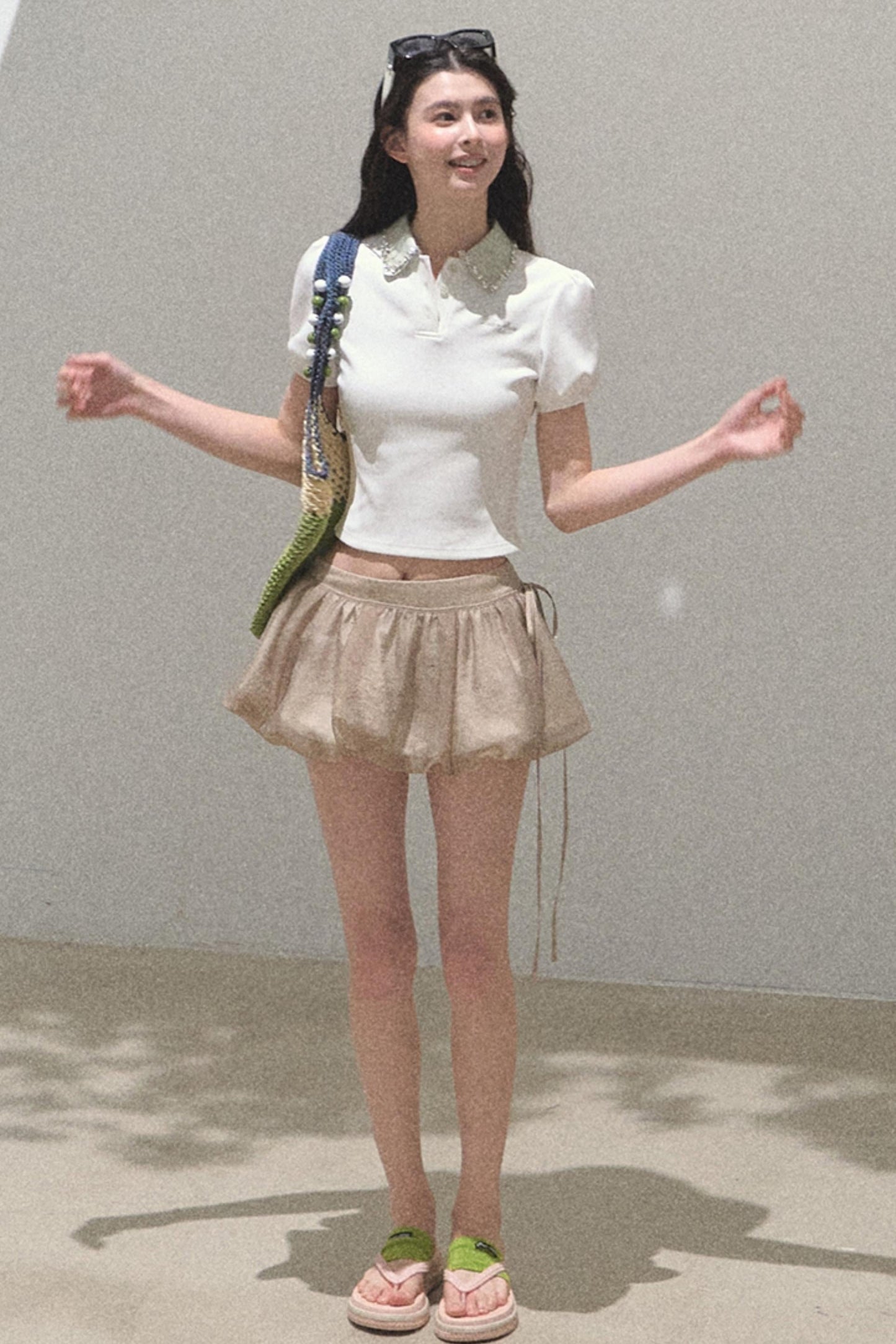 Sunset Diamond Polo Tee