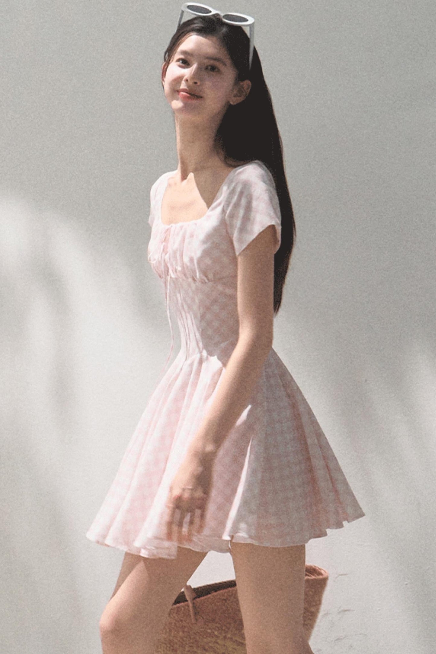 Sweet Bow Tie Mini Dress