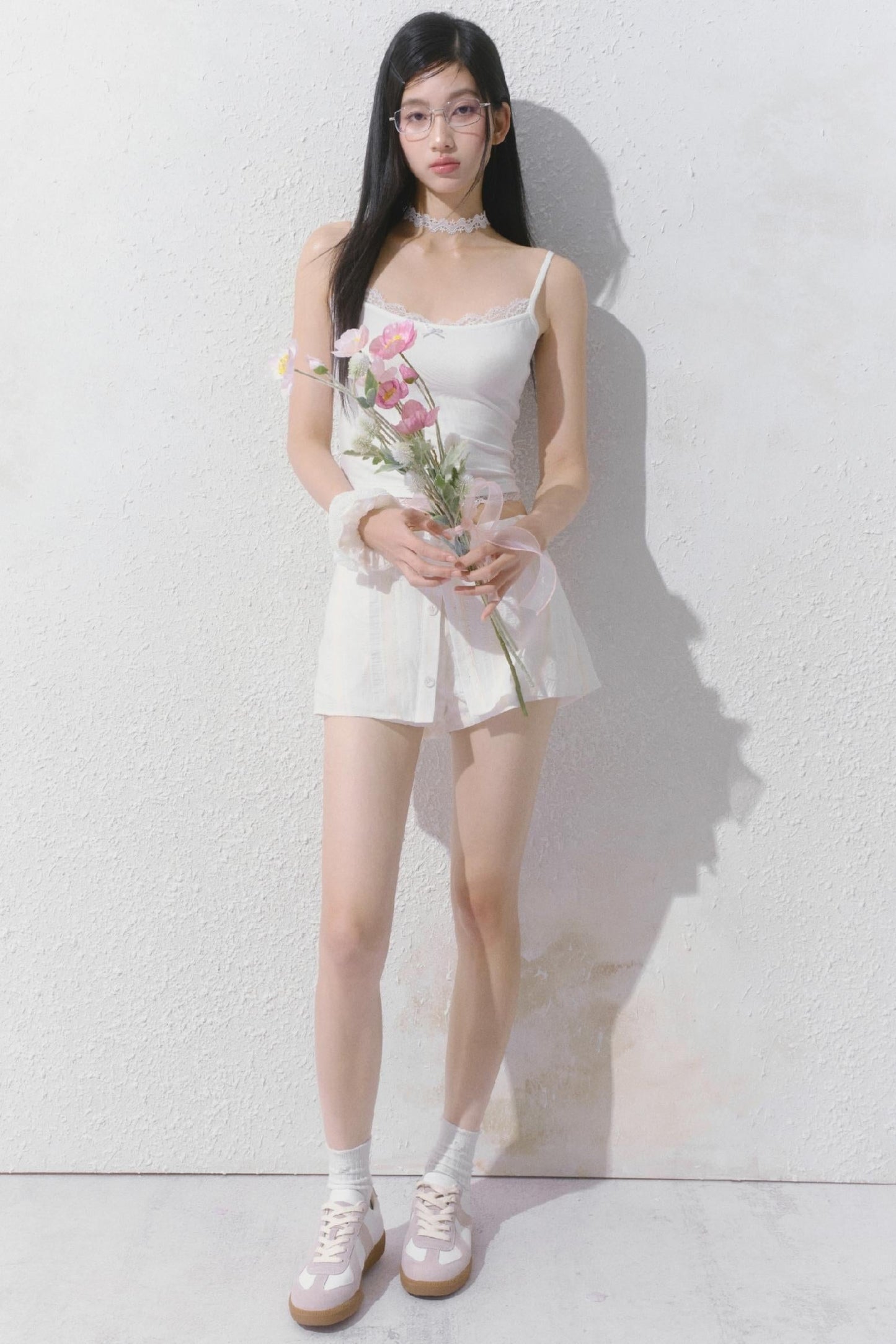 Sporty Strap Knit Top Set-Up