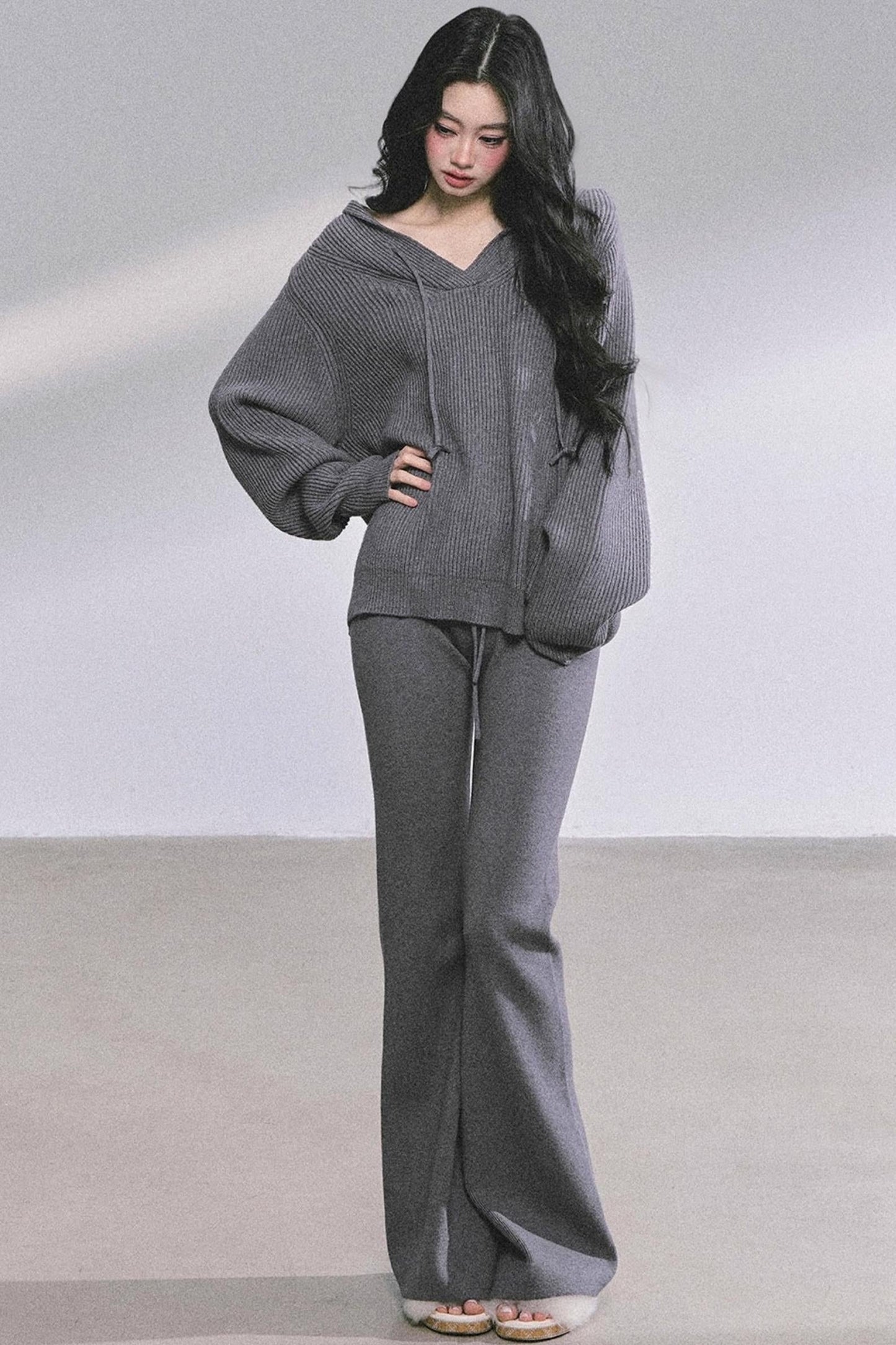 Lazy Style Knitted Suit Set-Up