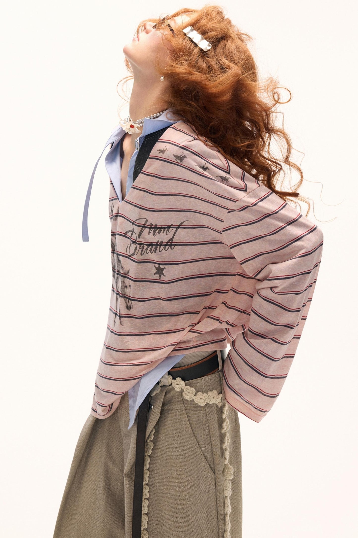 Large V-Neck T-Shirt