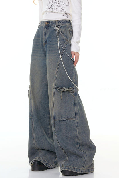Denim Asymmetry Fit Pants