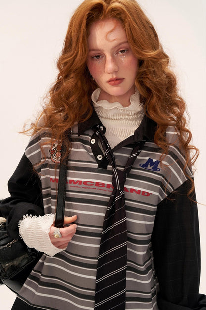 Vintage Striped Polo Shirt