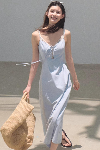 Tranquility Denim Slip Dress