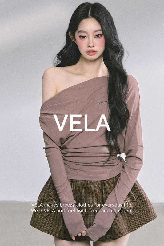 Melbourne Korean Slanted Shoulder T-shirt