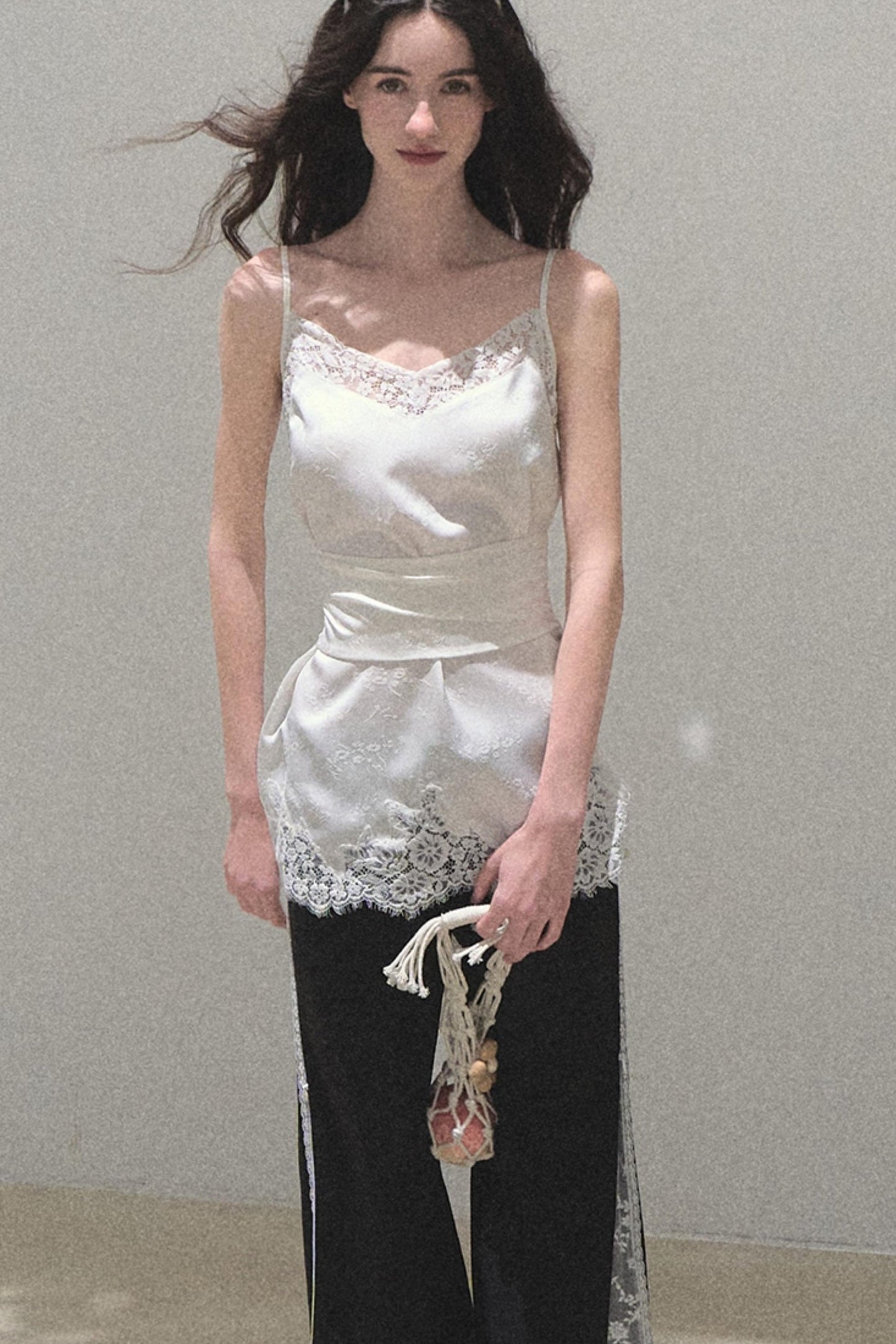 Copper Lace Wide Leg Pants