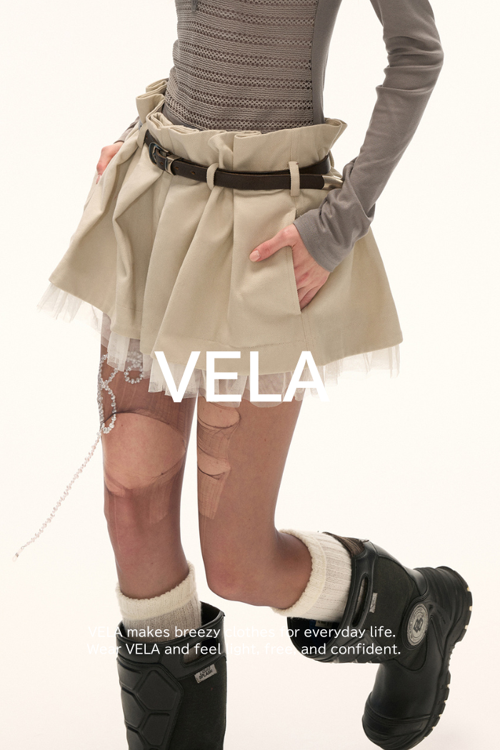 Work-Style Tulle Short Skirt