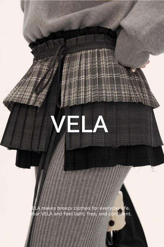 Autumn Plaid Layered Niche Skirt