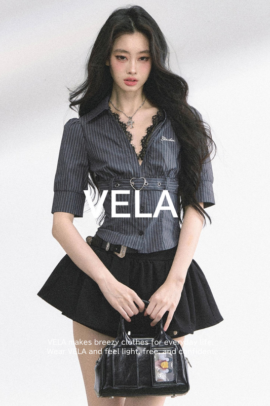 French V-Neck Lace Top