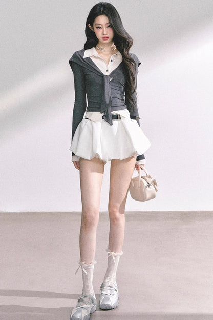 Autumn Waist Slimming Long-Sleeved Tops