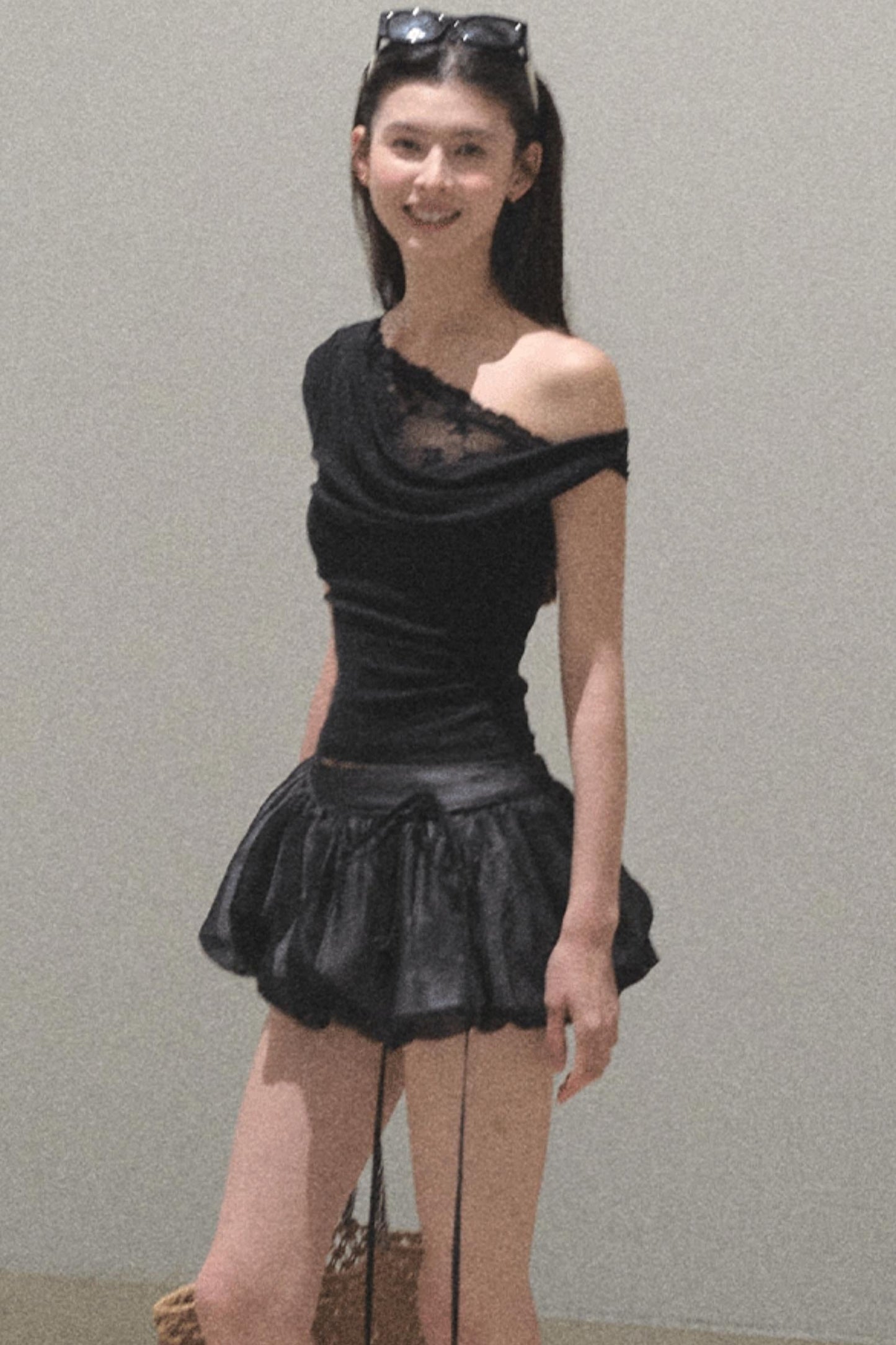 Floral Peplum Culottes Skirt Set