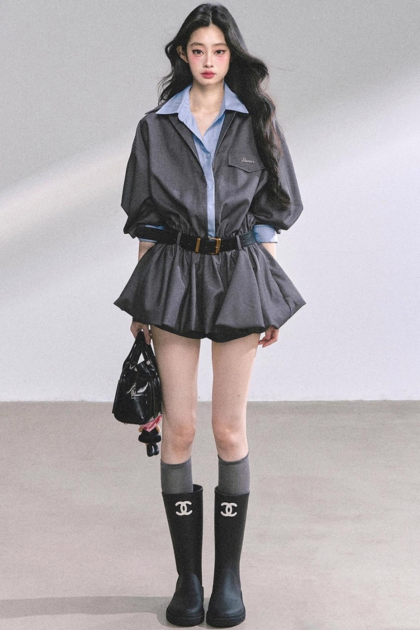 Autumn Bud Slim Dress Set-Up