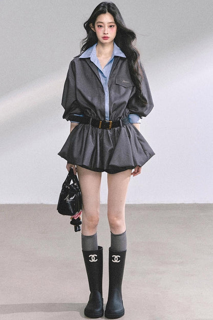 Autumn Bud Slim Dress Set-Up