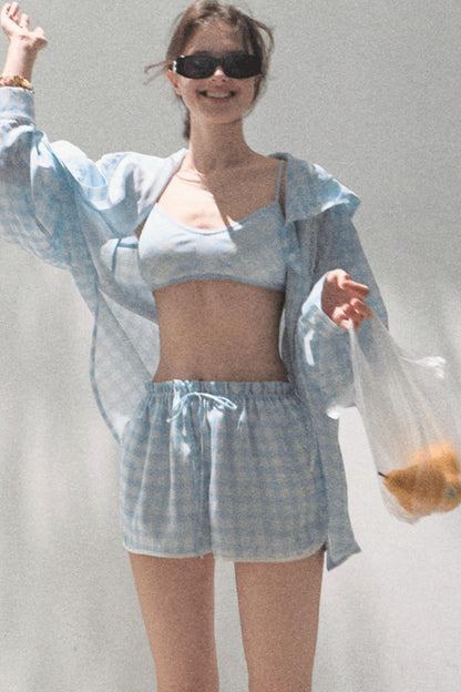 Stretch Chambray Camisole Set