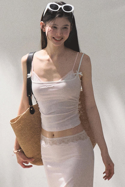 Stretch Chambray Camisole Set