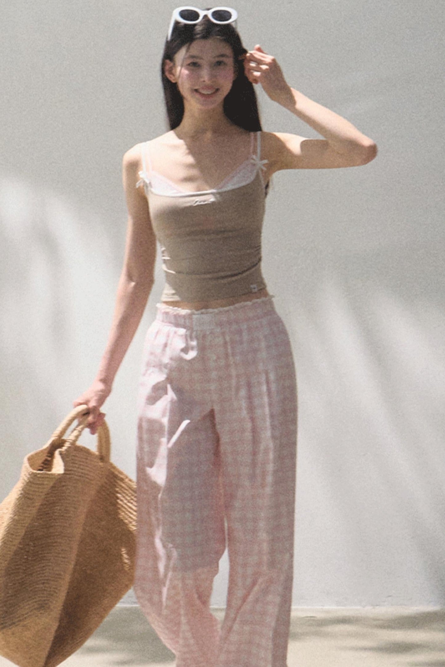 Wide-Leg Tencel Hemp Pants