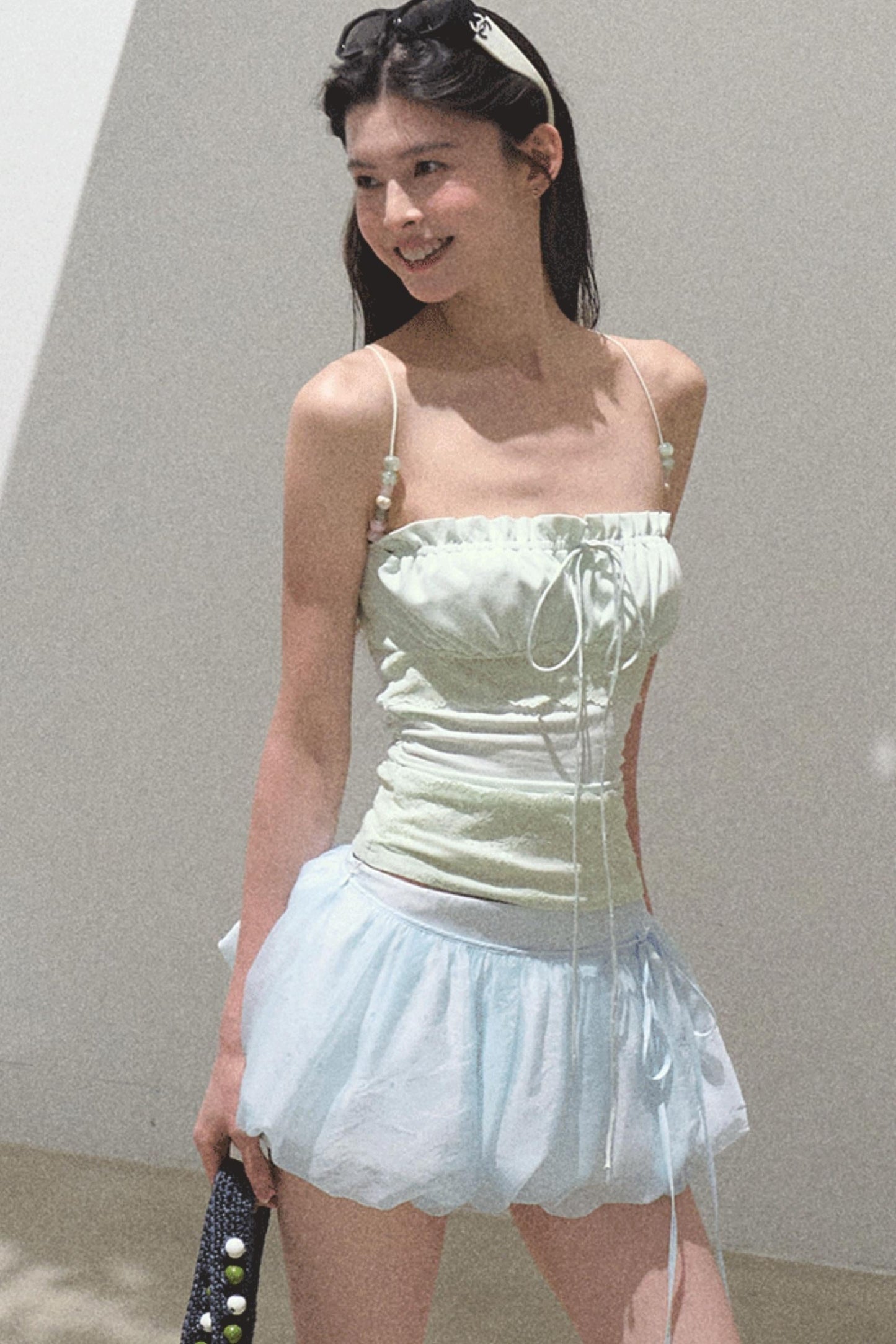 Floral Peplum Culottes Skirt Set