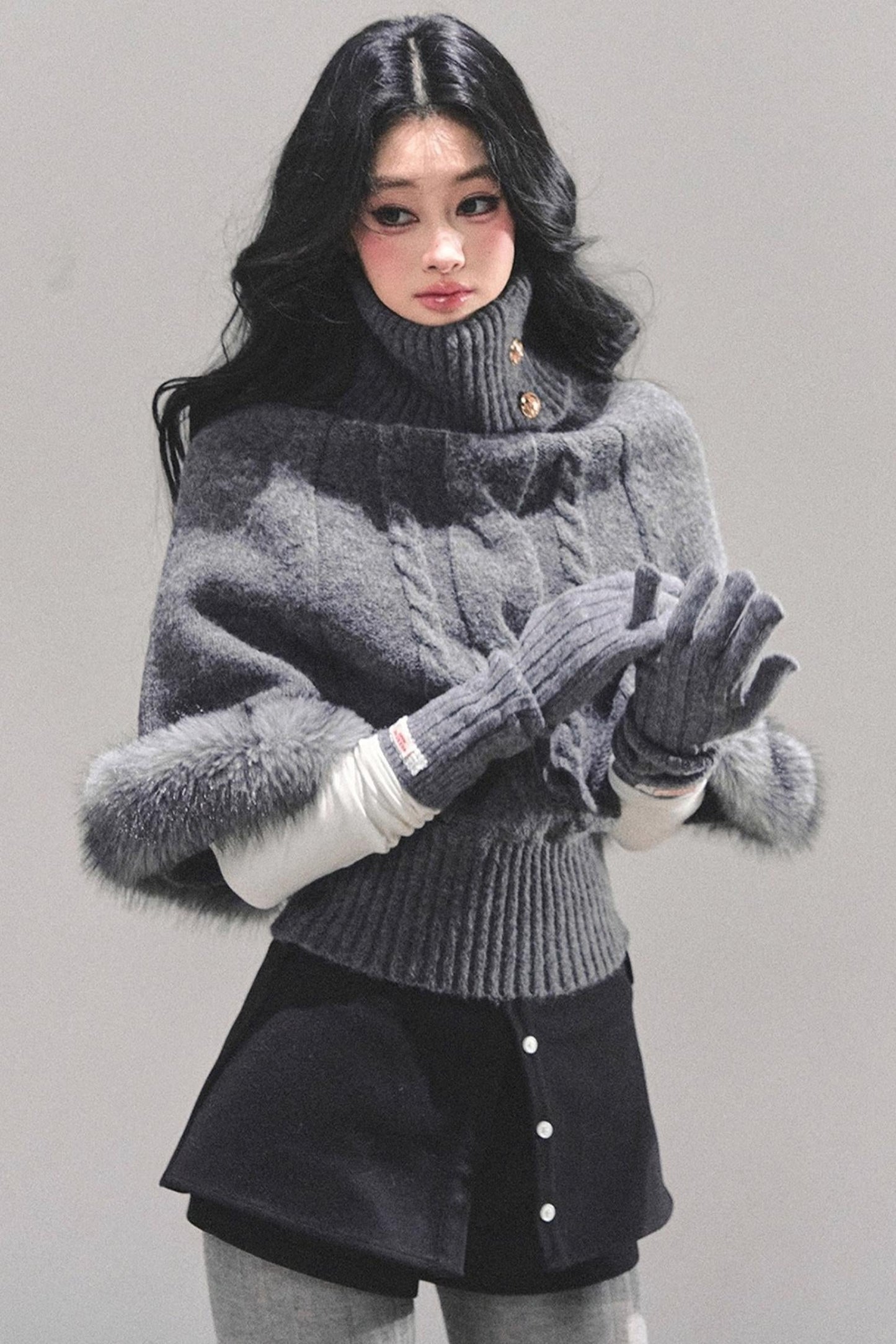 Black Autumn A-Line Shorts