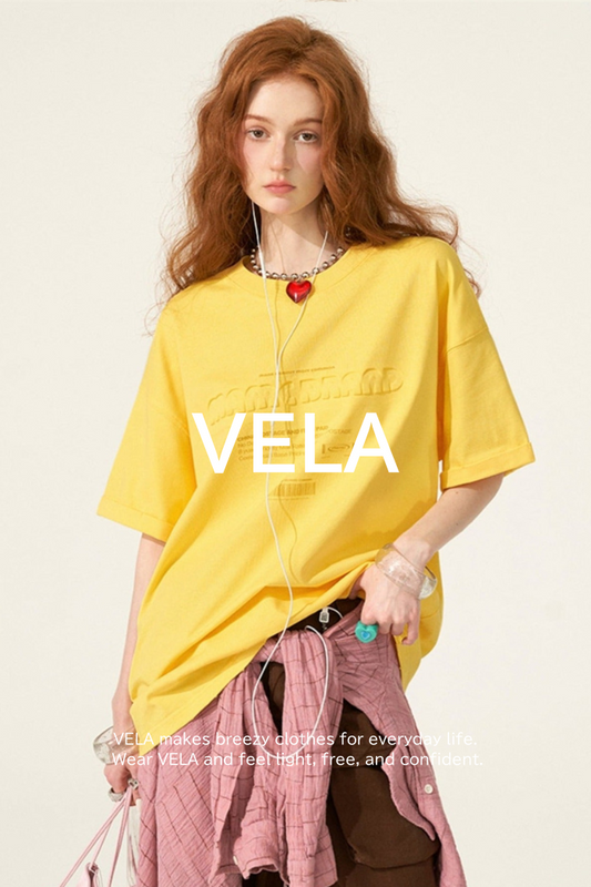 Embossed Letter Loose Top