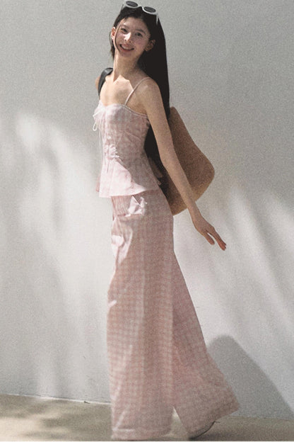 Wide-Leg Tencel Hemp Pants