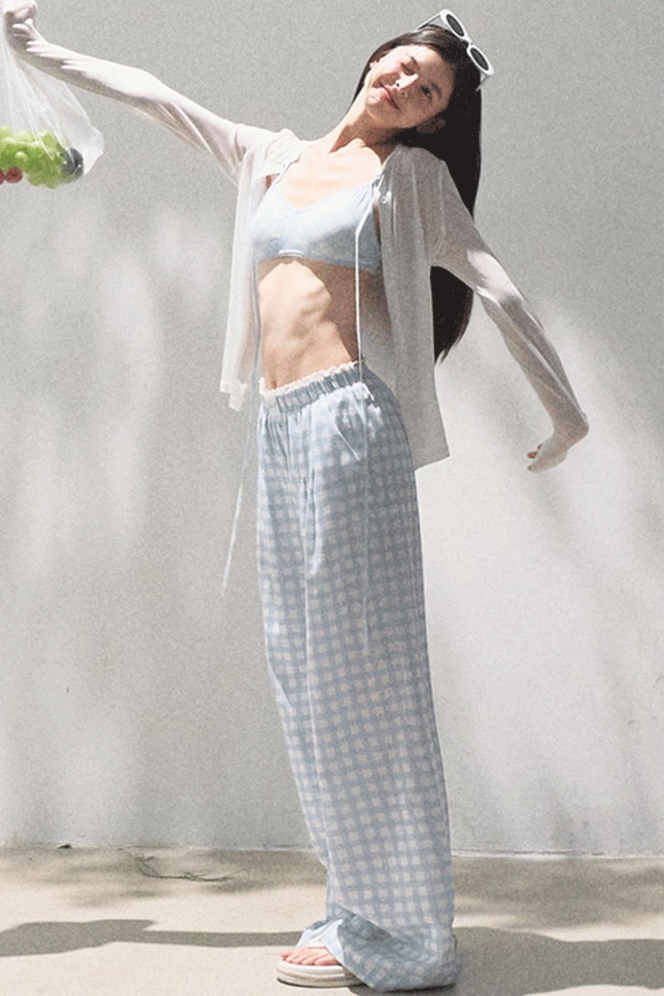 Stretch Chambray Camisole Set