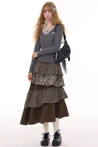 秋冬季高腰显瘦裙