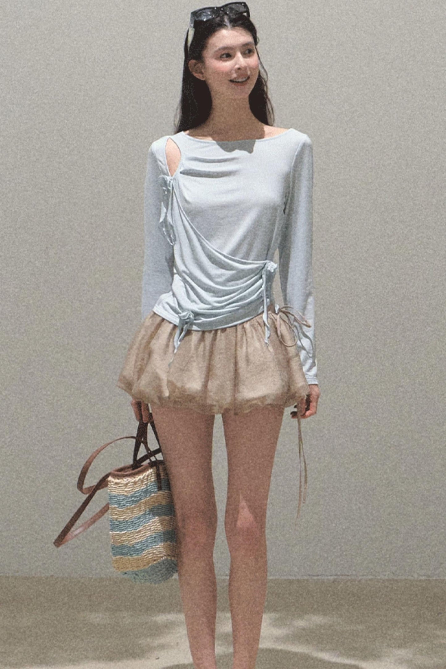 Floral Peplum Culottes Skirt Set