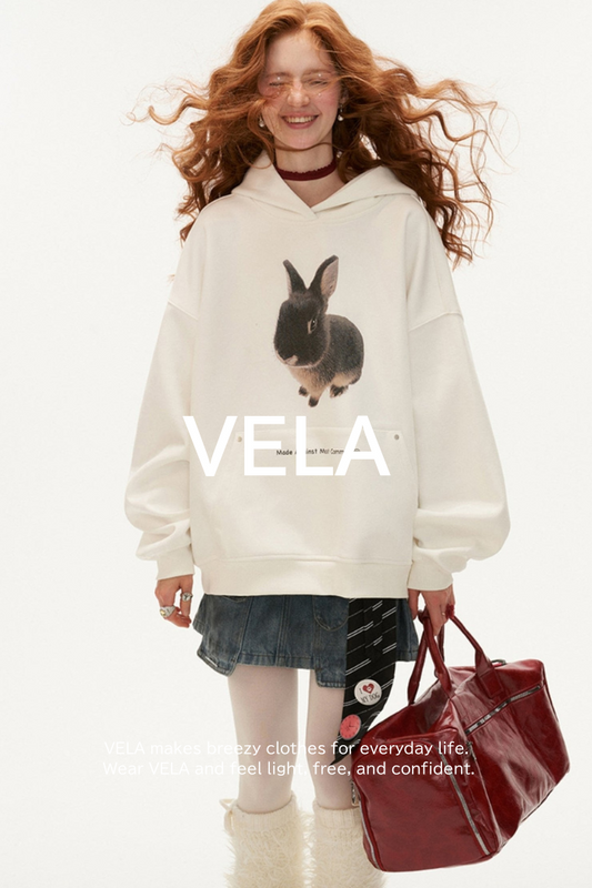 Cute Bunny Hooded Sweatshirt