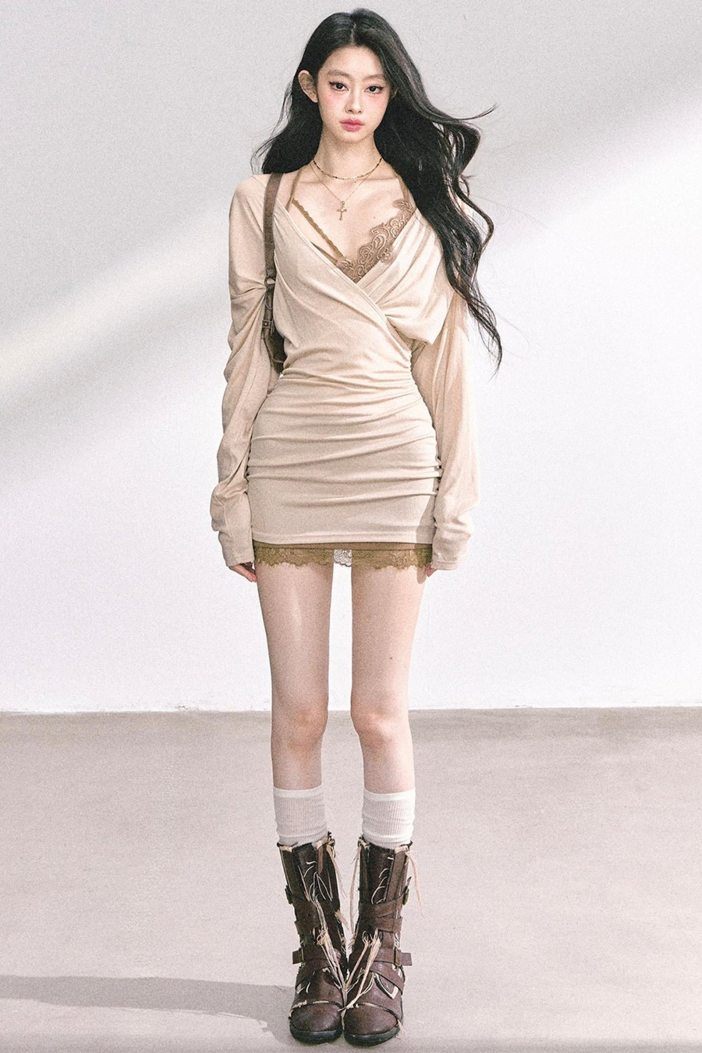 French Lace Dress Set